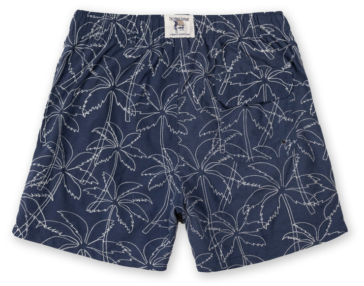 Mens Embroidered Volley Swim Shorts