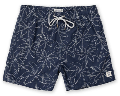 Mens Embroidered Volley Swim Shorts