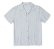 Mens Jacquard Short Sleeve Buttondown