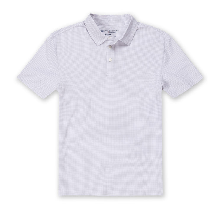 Mens Performance Printed Pique Polo