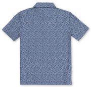 Mens Performance Printed Pique Polo