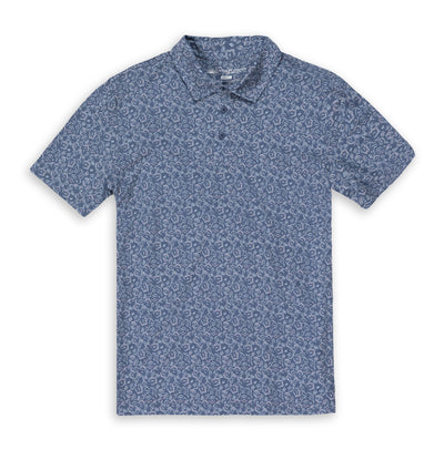 Mens Performance Printed Pique Polo