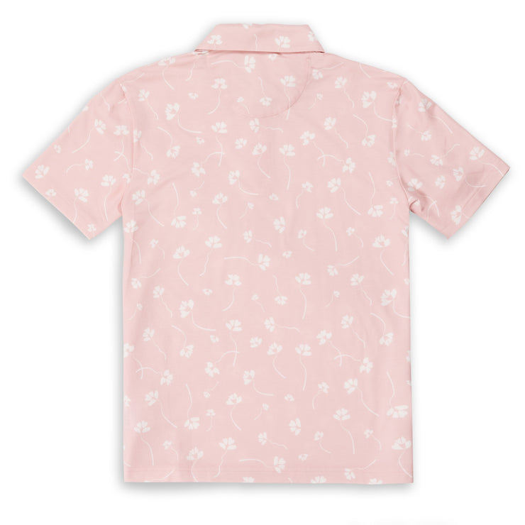 Mens Performance Printed Pique Polo