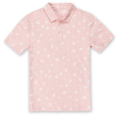 Mens Performance Printed Pique Polo