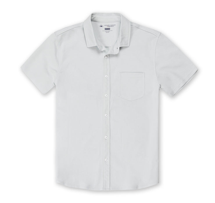 Mens Performance Pique Button Down