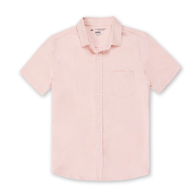 Mens Performance Pique Button Down