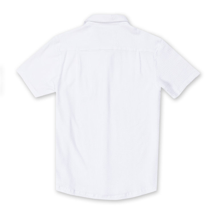 Mens Performance Seersucker Buttondown