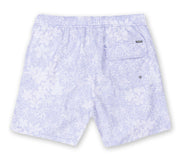 Mens Printed Swim Shorts - Violet