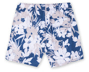 Mens Printed Swim Shorts - Navy