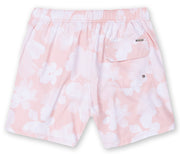 Mens Printed Swim Shorts - Pink