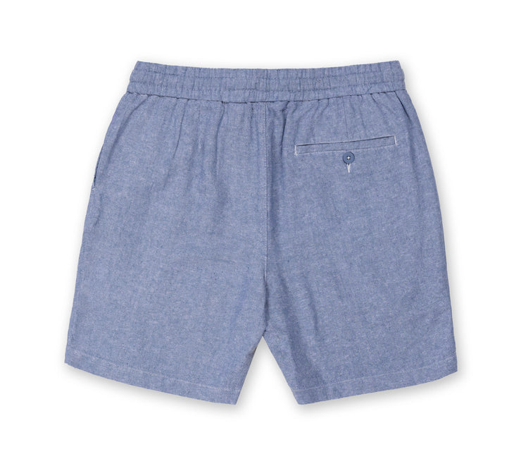 Mens Linen Short - Navy