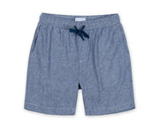 Mens Linen Short - Navy