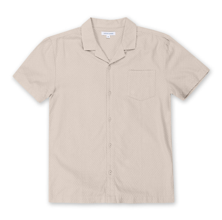 Mens Box Dobby Camp Shirt