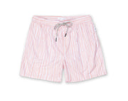 Mens Printed Swim Shorts - Pink