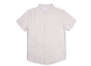 Mens Short Sleeve Linen Buttondown - Sand