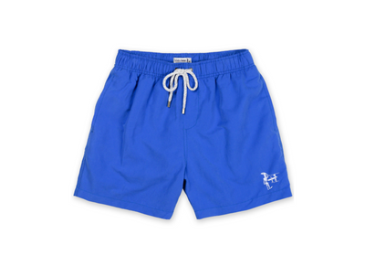 MENS SOLID SWIM SHORTS - BLUE