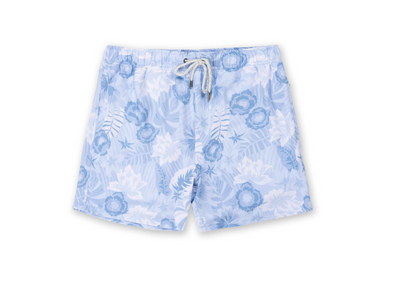 Mens Seersucker Volley Swim Shorts