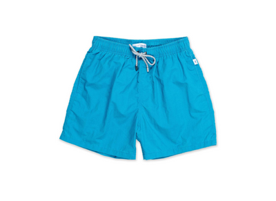 MENS VINTAGE WASH SWIM SHORTS - TEAL