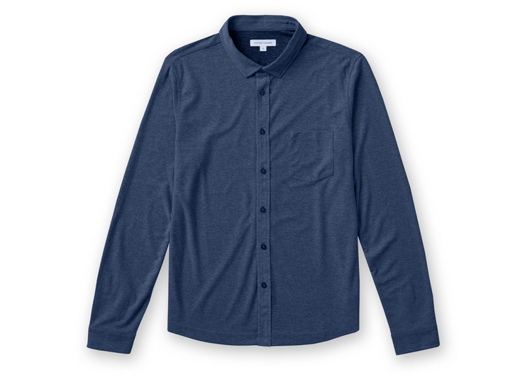 Men's Long Sleeve Slub Buttondown