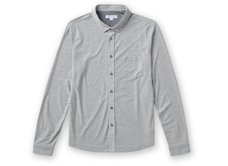 Men's Long Sleeve Slub Buttondown