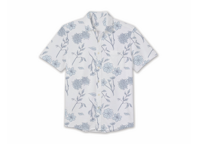 Men's Printed Short Sleeve Buttondown