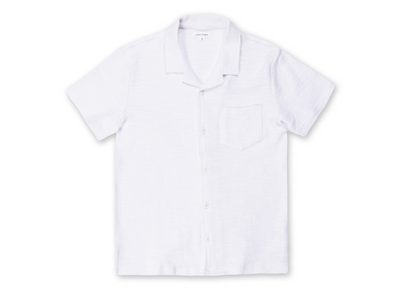 Mens Slub Terry Buttondown