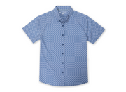 Mens Performance Printed 4-Way Stretch Button Down