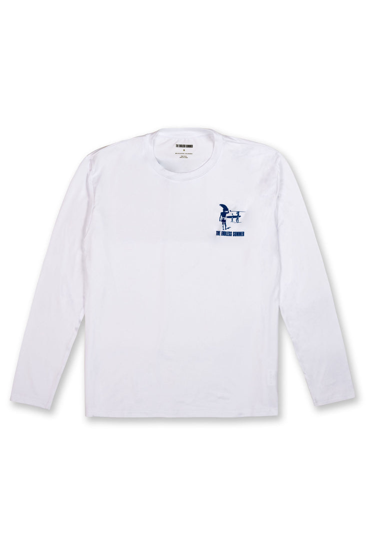 BOYS LONG SLEEVE SUNSHIRT - WHITE