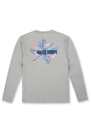 BOYS LONG SLEEVE SUNSHIRT - HEATHER GREY