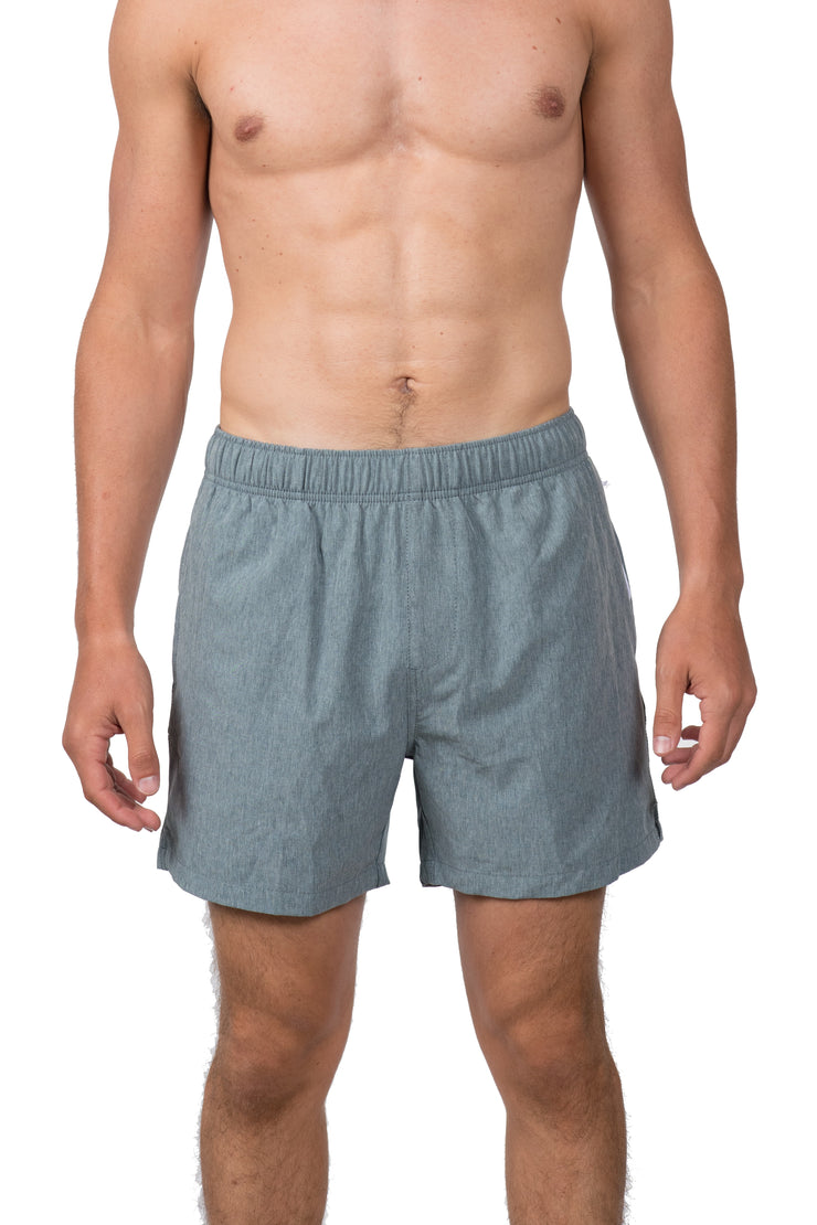 SOLID WALK SHORTS - LT GREY