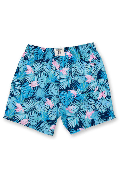 MENS SWIM SHORTS W/ TROPICAL TURTLE PRINT – VintageSummerSwimwear.com