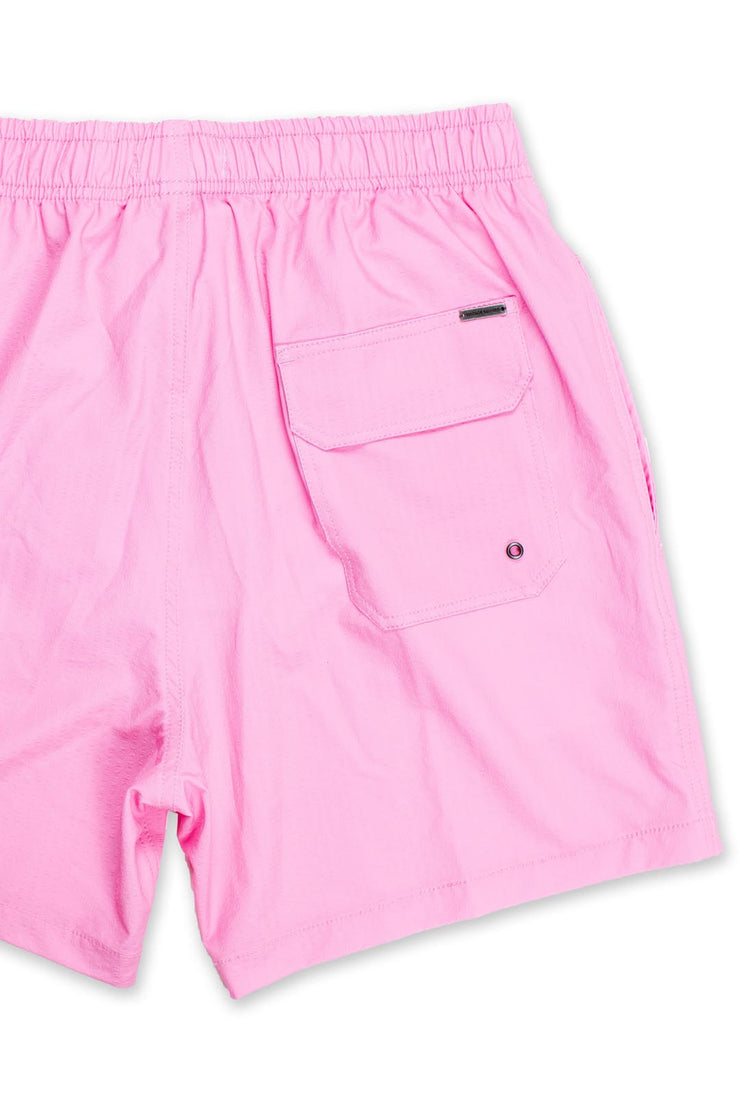 SEERSUCKER SWIM SHORTS - LT PINK